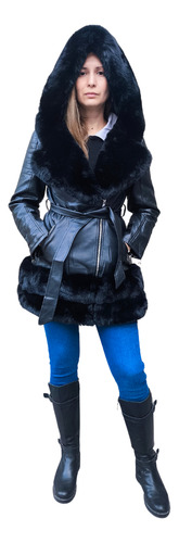 Campera Tapado Mujer Forrada - Importada Y Elegante