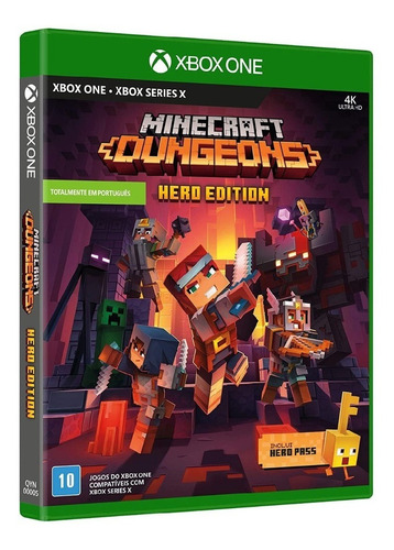 Jogo Midia Fisica Minecraft Dungeons Hero Edition Xbox One