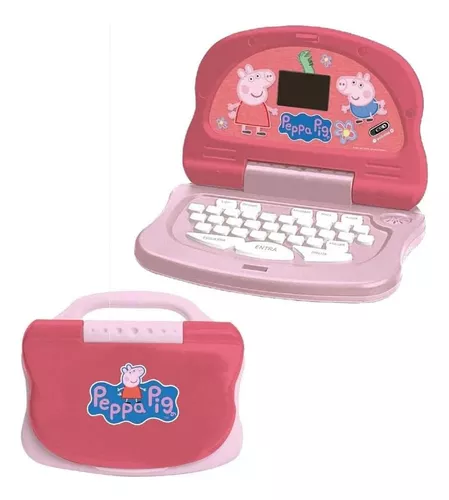 Laptop Infantil Educativo Peppa Pig Bilíngue Candide