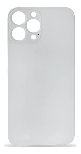 Tapa Trasera Compatible iPhone 13 Pro Max Blanco Aro Grande