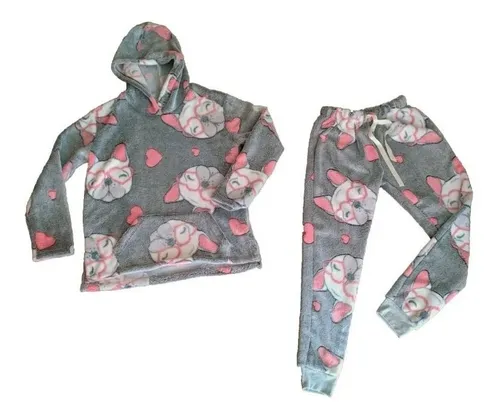 Pijama Mujer Invierno De Polar Estampados