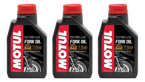 3 Fluidos Hidráulicos Motul Fork Oil Factory Line 7,5w 1 L