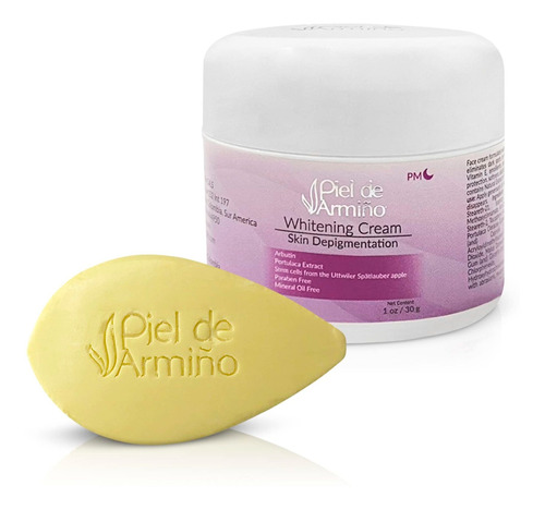 Piel De Armiño - Kit De Crema Blanqueadora Para Cara Y Cue.