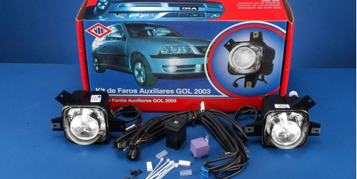 Kit Faros Camineros Vw Gol G3 Con Rejillas Vic