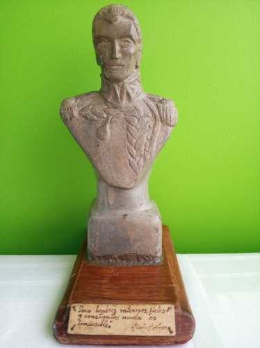Busto Del Libertador Simón Bolívar Labrado En Piedra