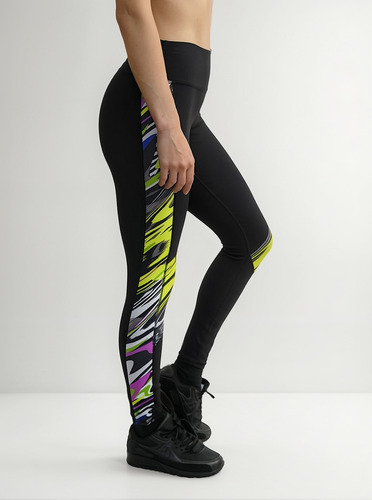 Legging Negro Para Mujer Con Pretina Control De Abdomen