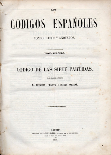 Los Códigos Españoles Concordados Y Anotados Año 1848 (0g)