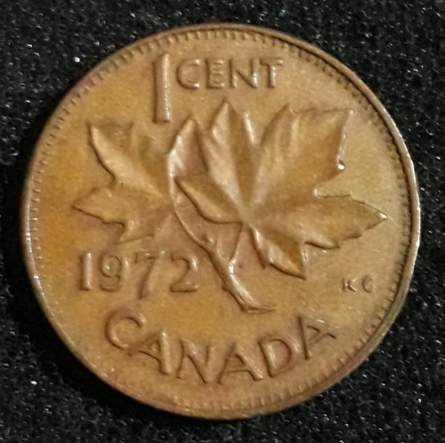 Moeda 1 Cêntimo Ano 1972 Canada