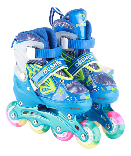 Patines En Línea Con Ruedas Iluminadas Ajustables Para Niños