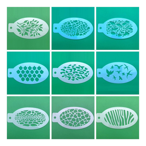 42x Plantillas De Pintura Facial Plantillas De Pintura