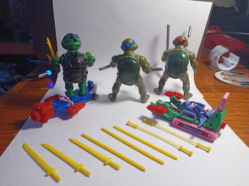 Tortugas Ninja 1994 Donatello, Leonardo Y Michelangelo Retro (Usado)