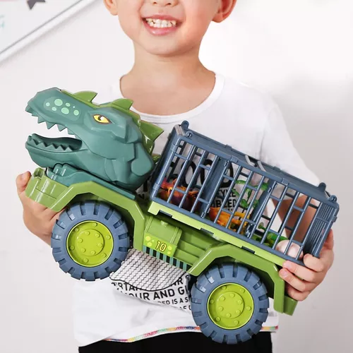 Meninos Brinquedos de Carro Dinossauro Caminhão Transporte Veículo Dino  Animal Modelo Tyrannosaurus Rex Kids Jogo Crianças Presentes de Aniversário