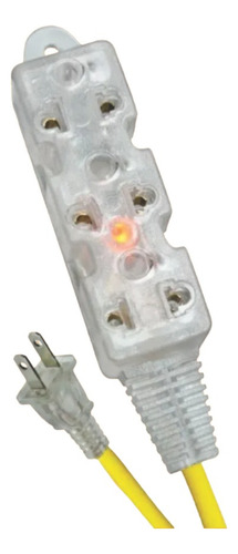 Extension De Corriente Electrica Universal Siliconado 3 Mts.