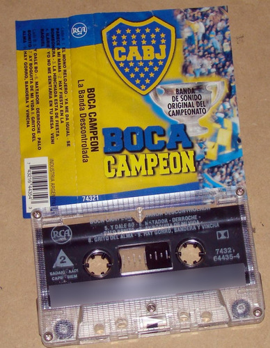 La Banda Descontrolada Boca Campeon Apertura 98 Cassette