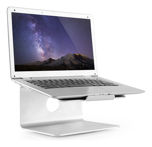 Suporte Para Notebook Com Rotação 360° Cor Prata Slikdesk