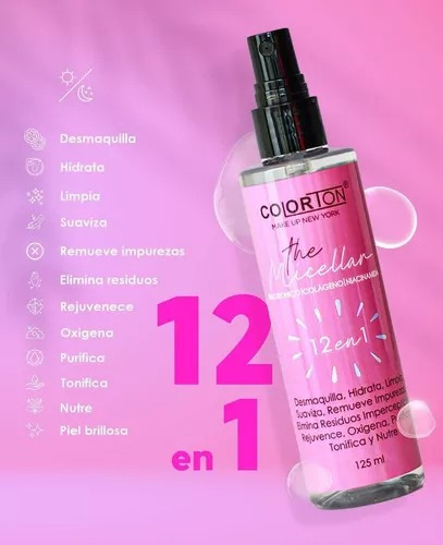 Agua Micelar Colorton Agua Micelar Desmaquillante Hidratante