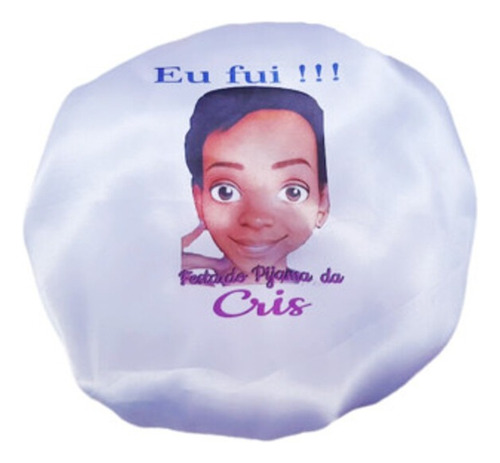 100 Toucas Dupla Face De Cetim Personalizada! -tamanho Unico