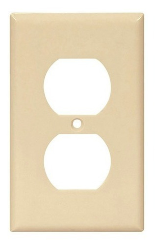 10 Pack Placas Dúplex De Plástico Blanco/marfil Arrow Hart