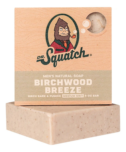 Dr. Squatch Natural Bar Soap, Birchwood Breeze, 5 Oz