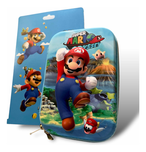 Estuche Lapicera Escolar  3d Súper Mario Bros Para Niños