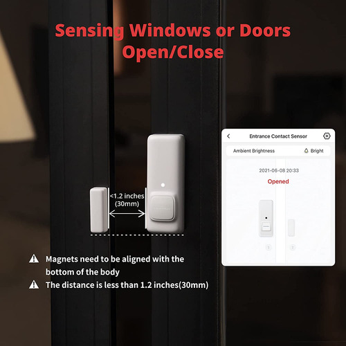 Switchbot Contact Sensor Alarma Para Puertas Y Ventanas Añad