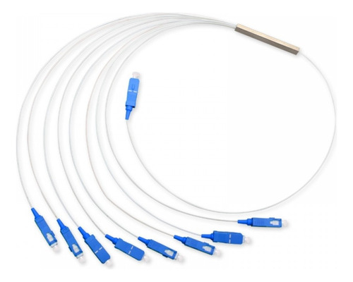 100x Splitter 1 X 8 Sc/upc Sm Plc 0.9mm Divisor Fibra Hfo