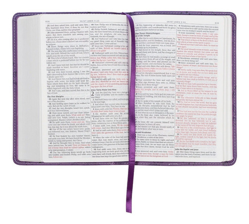Imagen 7 de 9 de Biblia En Inglés King James Version Tamaño Compacto Morado