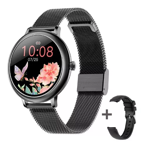 Reloj Inteligente Smartwatch Redondo Para Mujer Mw
