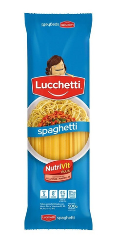 Imagen 1 de 2 de Fideos Spaghettis Lucchetti Pastas 20 Und X 500 Gr