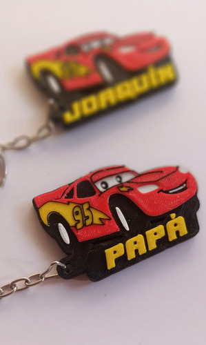 Llavero Souvenir Cars Personalizados X 5 Unidades