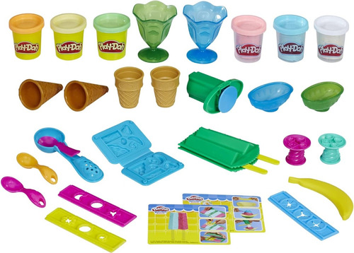 Kit Fiesta De Helados Divertidos Hasbro Play Doh Kitchen 