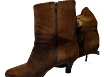 Comprar Botas Dama Gamuza , Media Caña Con Taco T 39