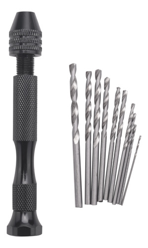 Taladro Manual De Aluminio Con Portabrocas Sin Llave Y 10