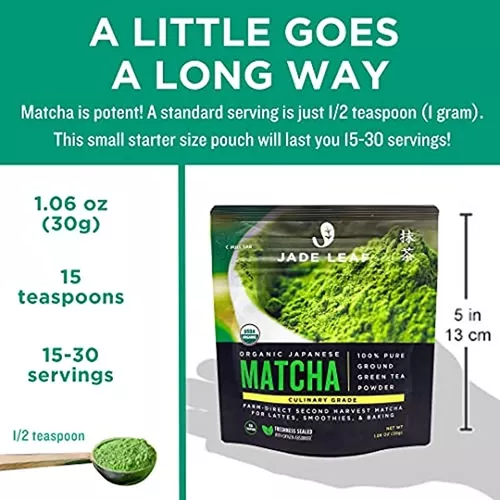 Polvo de té verde japonés orgánico, té Matcha de Uji, Japón (30 g/1,06 oz)