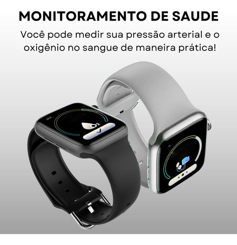 Smartwatch X8 Max Pro 2024 Chamadas Bluetooth Redes Sociais Caixa Branco