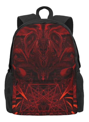 Mochila Baphomet Satanic Goat Para Mujer, Mochila Casual Par