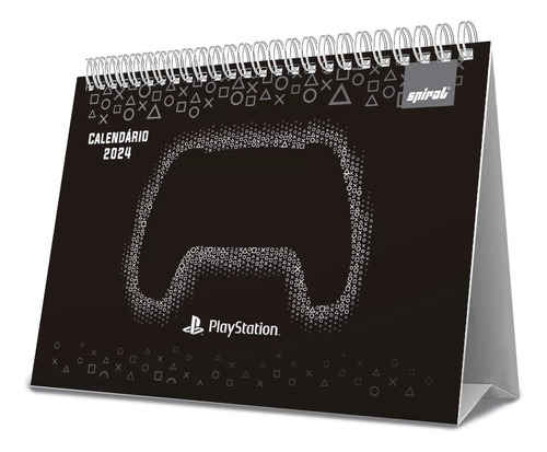 Calendário 2024 Mesa Jogo Playstation Spiral Pessoal