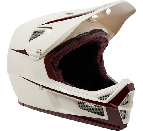 Fox Racing Rampage Comp - Casco Stohn Vintage Blanco, L