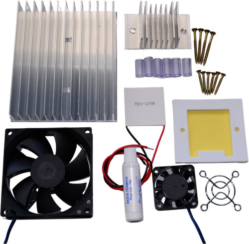 Kit Refrigeração 12v - Peltier 12706 + Acessorios