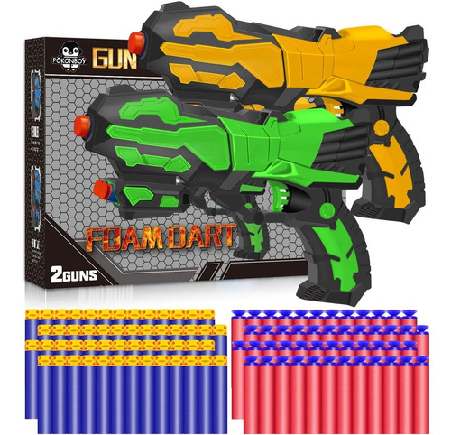 2 Pack Blaster Toy Guns Fit For Nerf Pistolas Para Niñ...