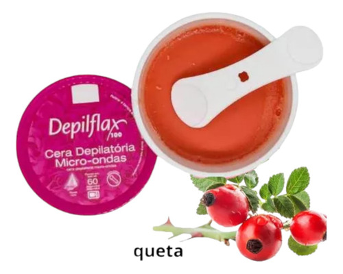 Kit 3 Cera Depilatória Micro-ondas Depilflax Rosas 100g