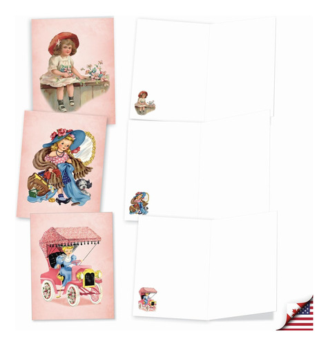 Caja De 20 Notas Blanco Variadas Sobres 4 X 5.12 Pulgad...