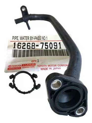 Tubo De Agua Toyota Fortuner Hilux Motor 2.7 16268-75091