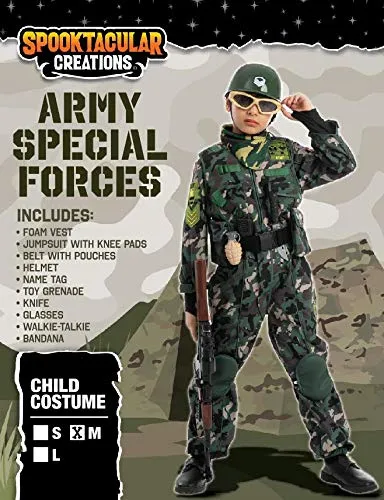 Child Boy Army Special Forces Costume (medium (8-10 Yr))