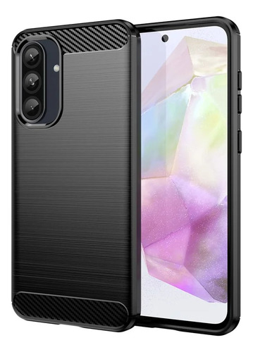 Funda Antigolpe Tpu Carbono Para Samsung Galaxy A56 Y A36 Negro A36