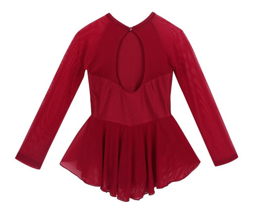 Imagem 7 de 7 de Vestido Infantil Profissional Ballet Bailarina Manga Longa
