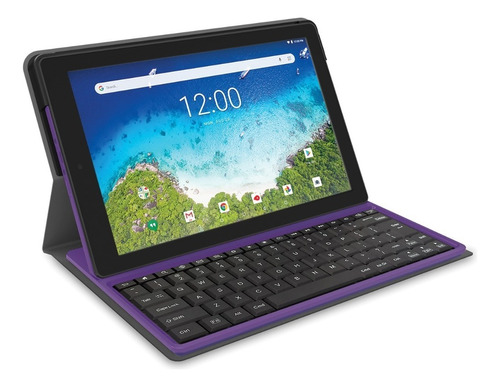 Tablet 10 Rca 2 En 1 Quad Core 32gb Android C/ Teclado Color Violeta