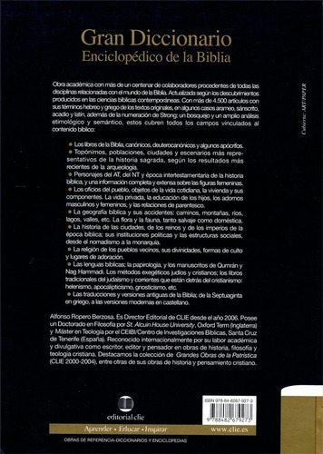 Imagen 2 de 5 de Gran Diccionario Enciclopédico De La Biblia Clie