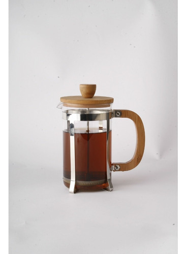 Cafetera Prensa Francesa Con Embolo 600 Cc. De Bambu