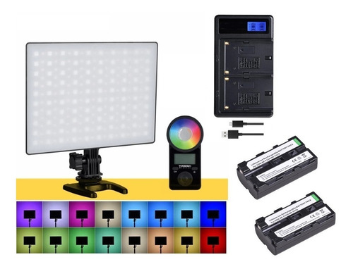 Kit Foco Yonguo Yn300air Ii + 2 Baterías + Cargador Doble